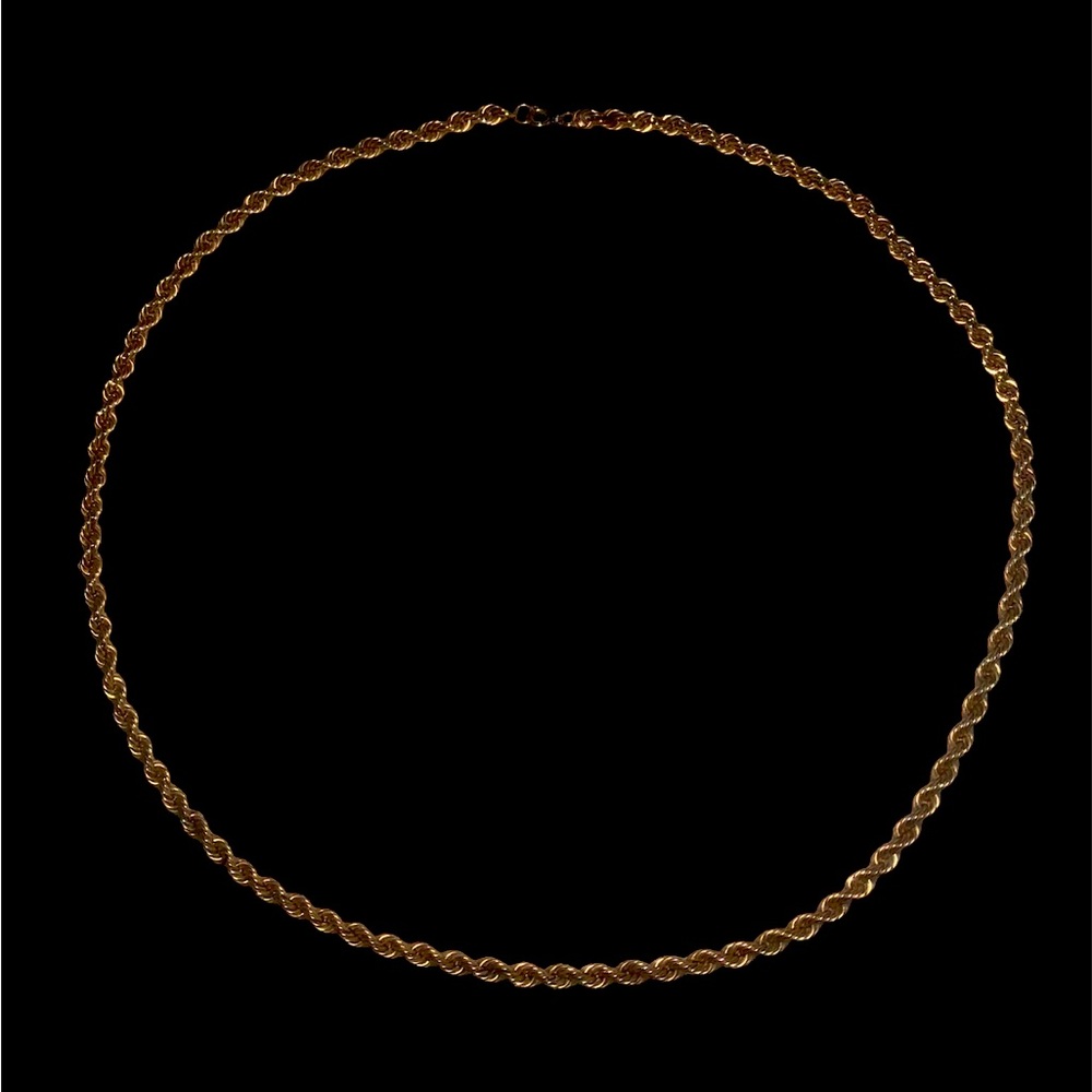 Beautiful 27 inch 1/20 12K Yellow Gold Filled Necklace Rope Style